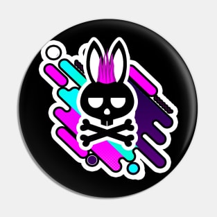 Bunny Skull Pin