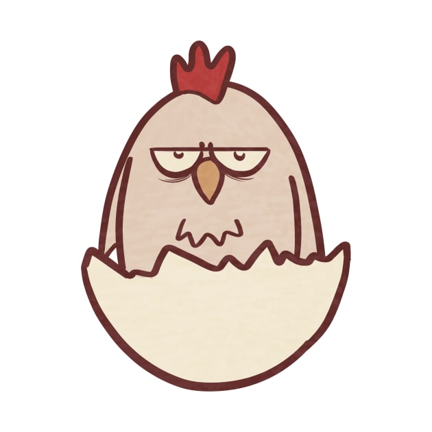 Grumpy Chicken Hatchling by ThumboArtBumbo