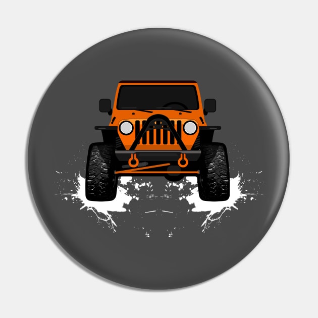 Jessica;s Orange TJ Pin by sojeepgirl