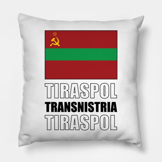 Flag of Transnistria Pillow by KewaleeTee
