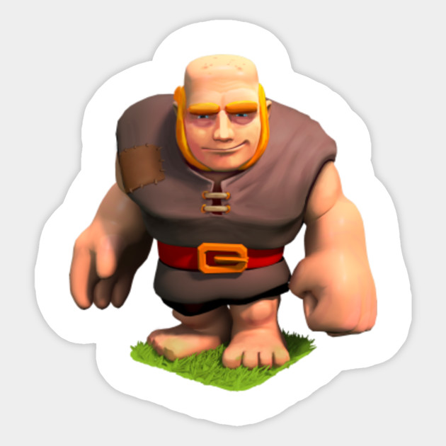 Clash Royale Giant Clash Royale Giant Sticker Teepublic