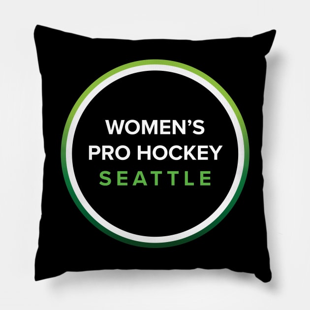 Women's Pro Hockey Seattle Logo Pillow by Womens Pro Hockey Seattle