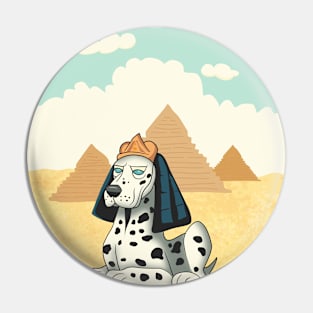 Dalmatian as pharaoh Pin