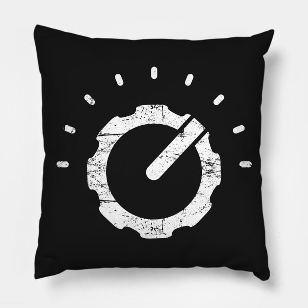 Retro Synthesizer Knob Pillow by MeatMan