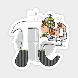 Fighting Pirish Pi Day Symbol Magnet