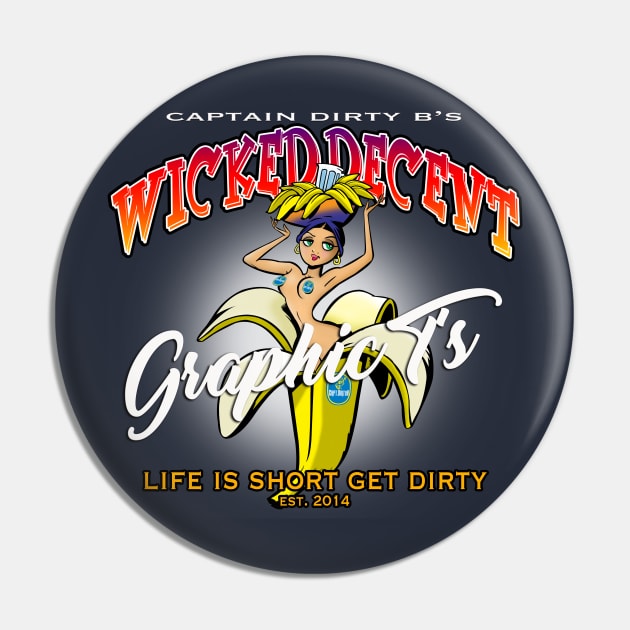 Wicked Decent Banana Peel Pin by wickeddecent