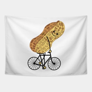 Peanut cyclist Tapestry