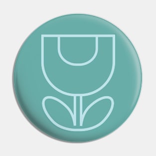 Tulip Aqua Pin