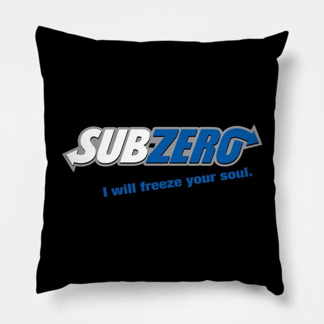 I will freeze your soul Pillow by TrulyMadlyGeekly