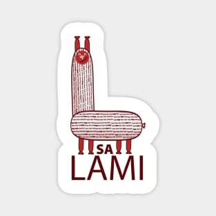 Llama funny pun Magnet