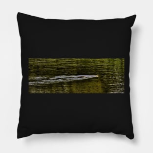 Norfolk Broads swimming snake Pillow