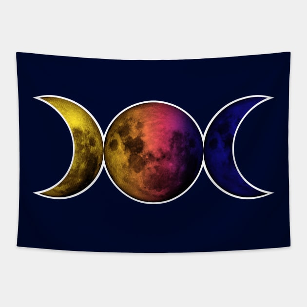 Triple Goddess symbol Tapestry by PeregrinusCreative