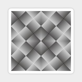 Monochrome abstract pattern Magnet