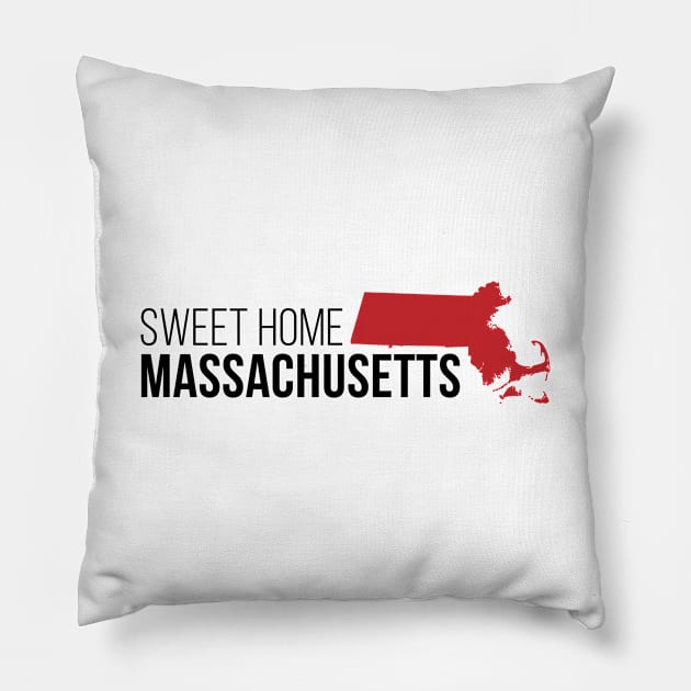 Sweet Home Massachusetts Pillow by Novel_Designs