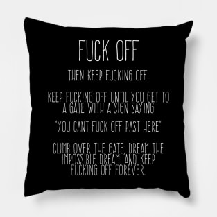 A Fancy Fuck Off - Fuck Off Pillow