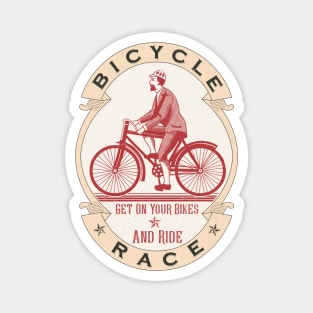 Vintage Bicycle Racer Magnet
