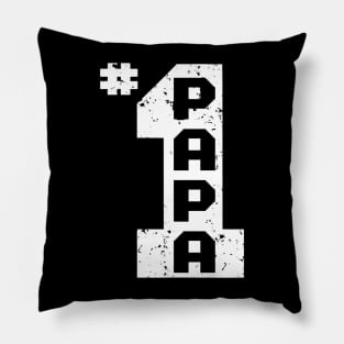 #1 Papa Number One Papa Dad Father Grandpa Father's Day Gift Pillow