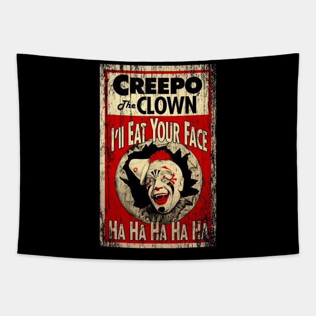 Creepo the Clown Tapestry by Adatude