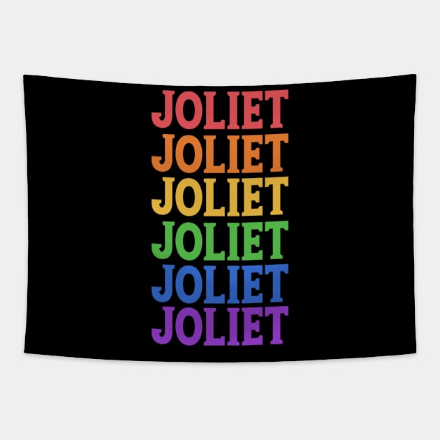 JOLIET HISTORICAL CITY Tapestry by OlkiaArt