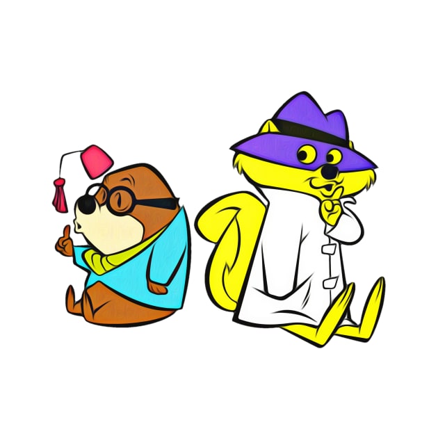 secret squirrel and morocco mole by RainbowRetro