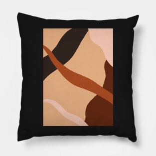 Abstract Earth Tones Pillow