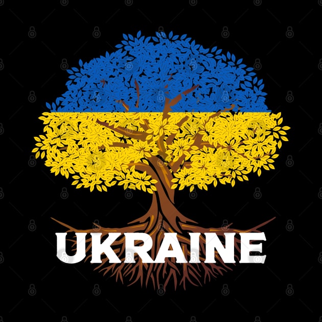 Ukraine Flag Tree by AllWellia