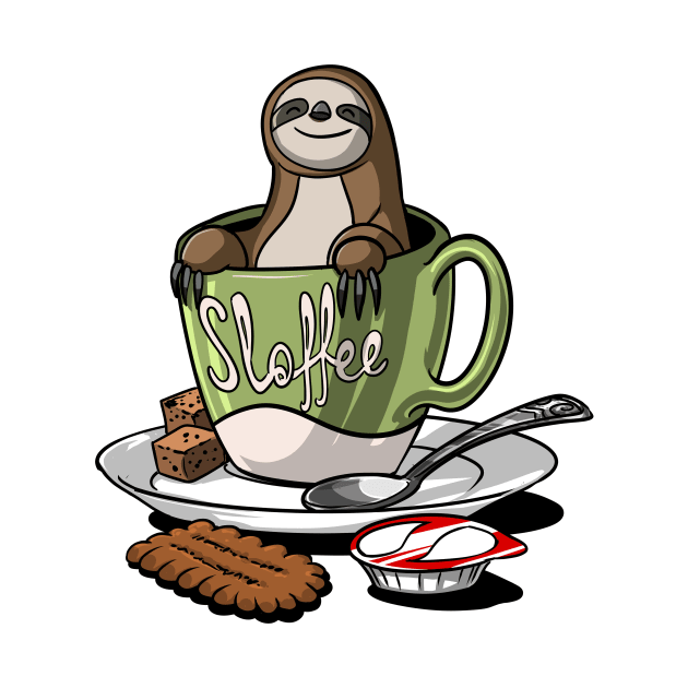 Sloffee Sloth Coffee by underheaven