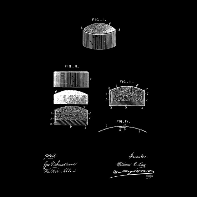 Pincushion Vintage Patent Hand Drawing by TheYoungDesigns