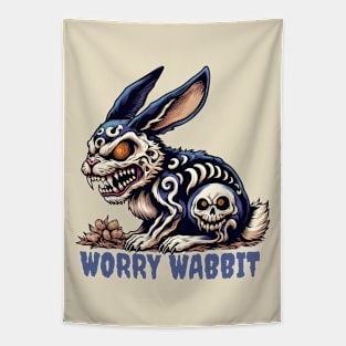 Anxiety rabbit Tapestry