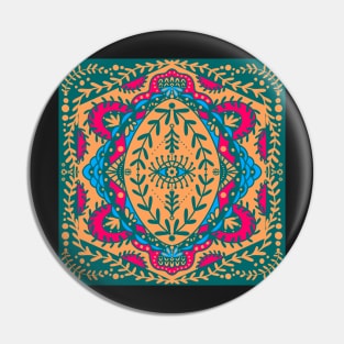 Indian summer mandala Pin