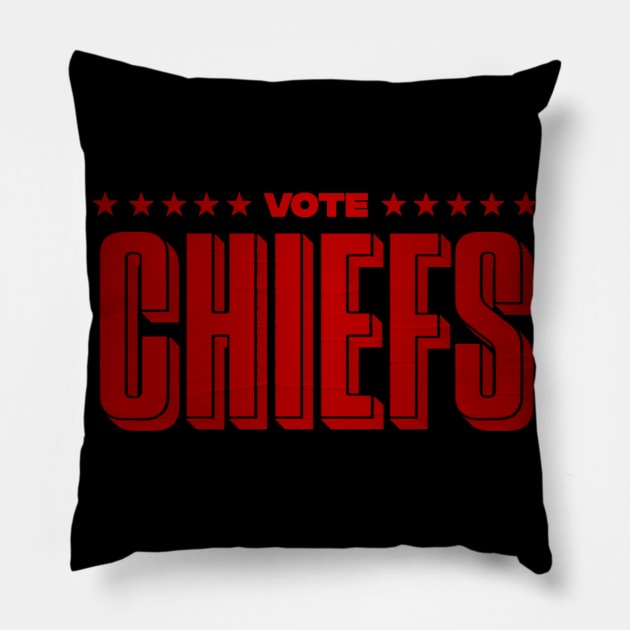 vote chiefs networking Pillow by Naz X