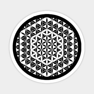 Flower of Life Hexagon Cube Mandala Magnet