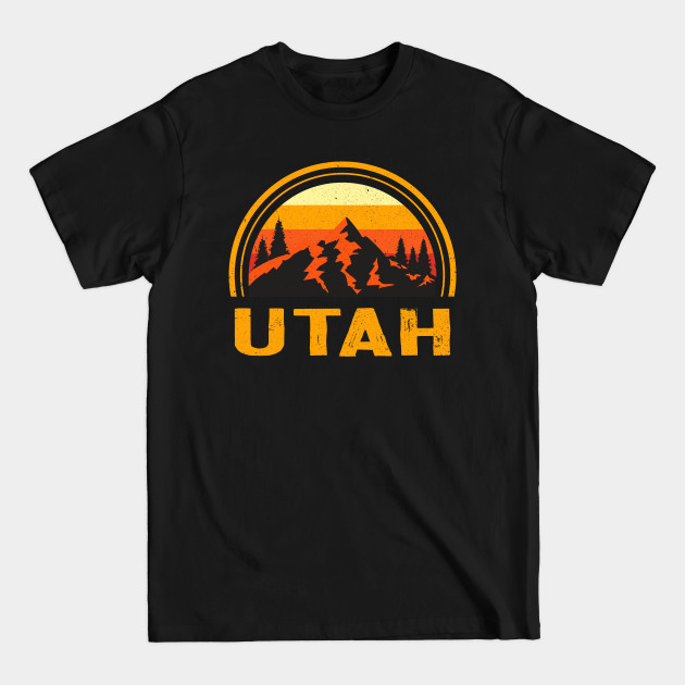 Discover Utah UT Mountains Hiking Snowbird Retro 70s 80s Souvenir - Utah - T-Shirt