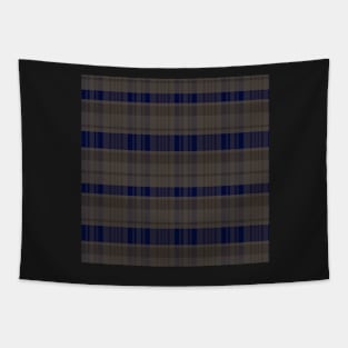 Dark Academia Aesthetic Calan 2 Hand Drawn Textured Plaid Pattern Tapestry