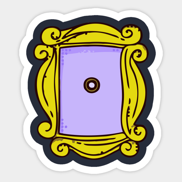 Friends Mirror Frame Peephole Friends Aufkleber Teepublic De Pngtree provides millions of free png, vectors, clipart images and psd graphic resources for designers.| download abstract comic book background design vector art.