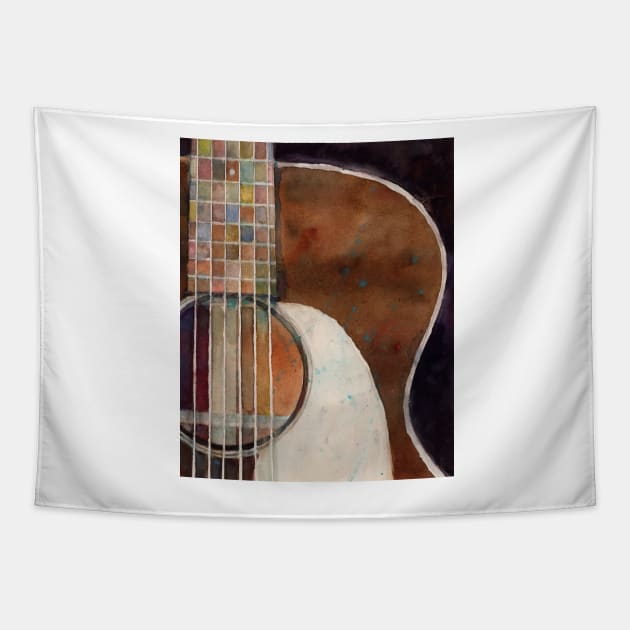 Accoustic  Guitar Tapestry by dfrdesign