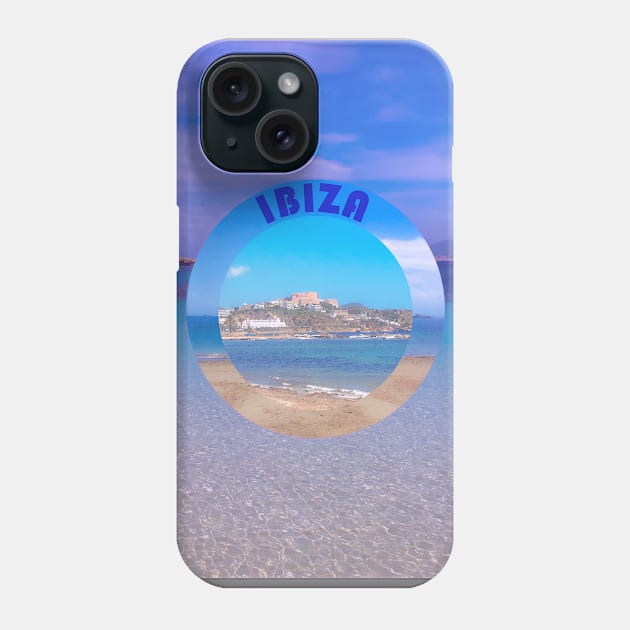 Ibiza Beach - Ibiza Town Phone Case by SOwenDesign