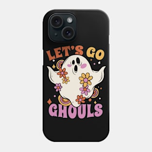 Let's Go Ghouls // Funny Vintage Halloween Ghost Phone Case