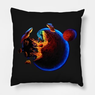 Exploding planet Pillow