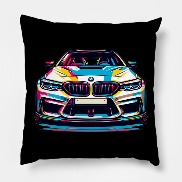 BMW M5 Pillow by Vehicles-Art