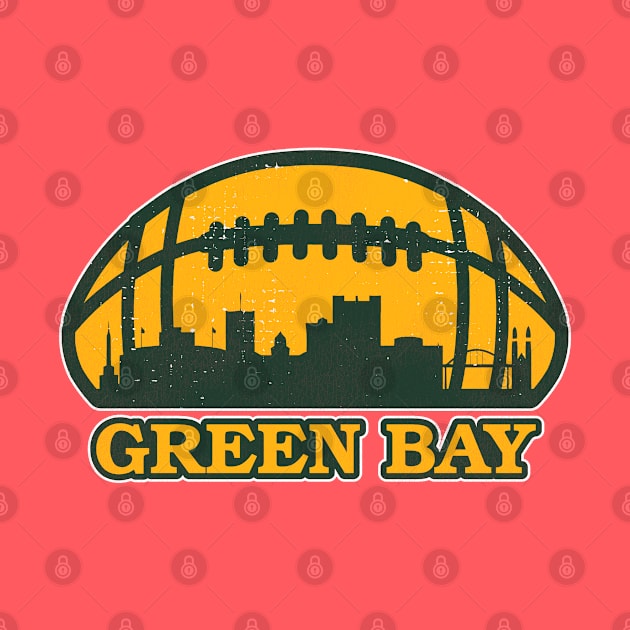 Green Bay Football Skyline by darklordpug