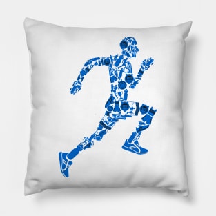 Runner body illustration Pillow