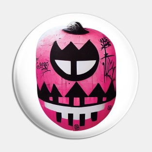 Street art style Halloween Graphics Pin