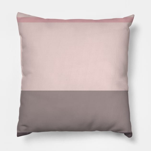 A prime federation of Dirty Purple, Grey, Pale Pink and Soft Pink stripes. Pillow by Sociable Stripes