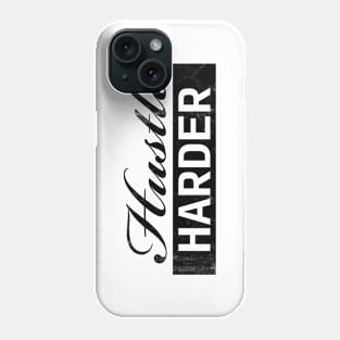 Hustle Harder Vintage (black) Phone Case