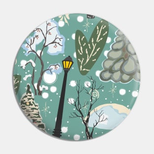 Winter Forest Pin