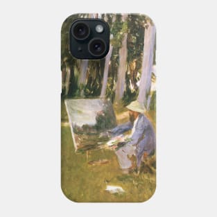 Claude Monet Painting By the Edge of a Wood by John Singer Sargent Phone Case