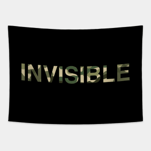 Invisible Text In Camouflage Tapestry