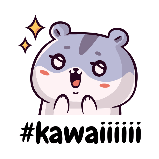 kawaii hamster by Nikoleart