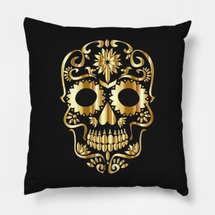 Sugar Skull Fluro Pink Pillow